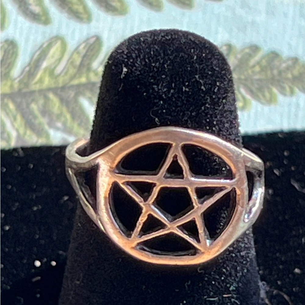 Sterling Silver Pentagram Ring